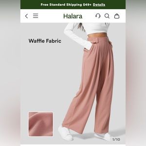 Halara wide leg waffle knit pants